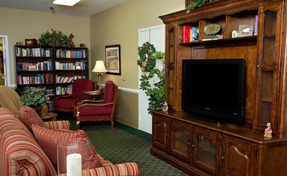 Inviting common area for residents and families